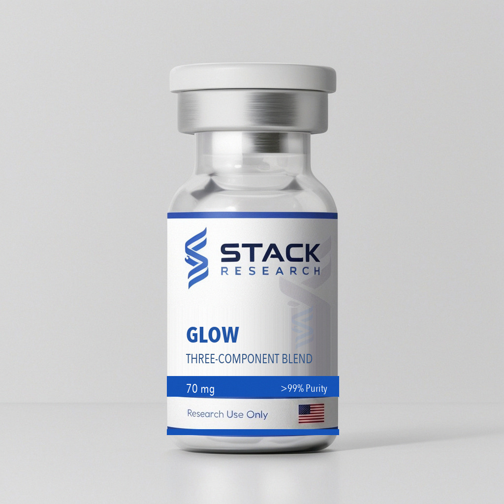 Stack Research GLOW 70 70 mg total product package